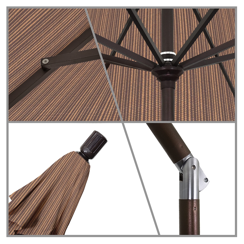 California Umbrella 11' Patio Umbrella in Terrace Sequoia
