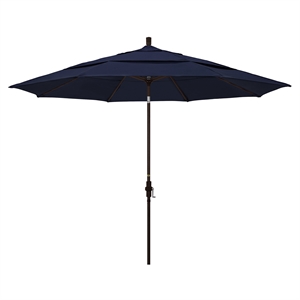 California Umbrella 11' Patio Umbrella in Navy Blue