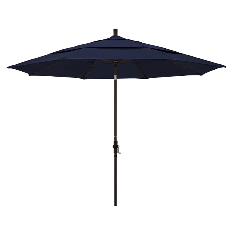 California Umbrella 11' Patio Umbrella in Navy Blue