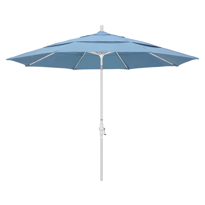 California Umbrella 11' Patio Umbrella in Air Blue