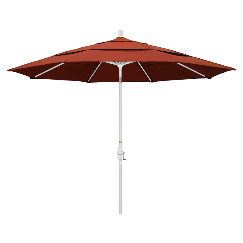 California Umbrella 11' Patio Umbrella in Terracotta