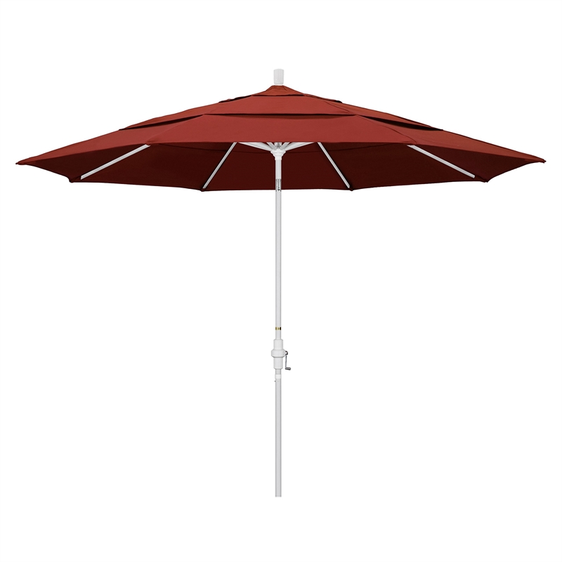 California Umbrella 11' Patio Umbrella in Terracotta
