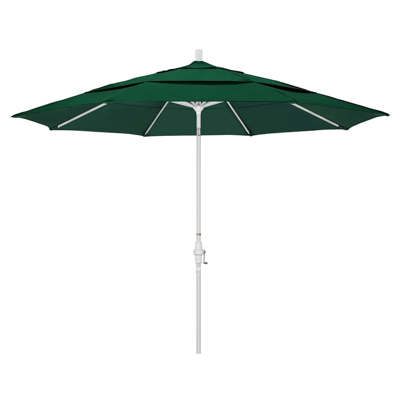 California Umbrella 11' Patio Umbrella in Forest Green