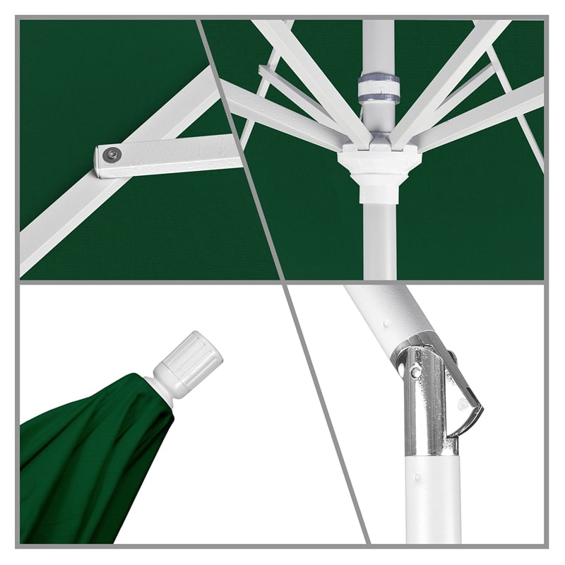California Umbrella 11' Patio Umbrella in Forest Green