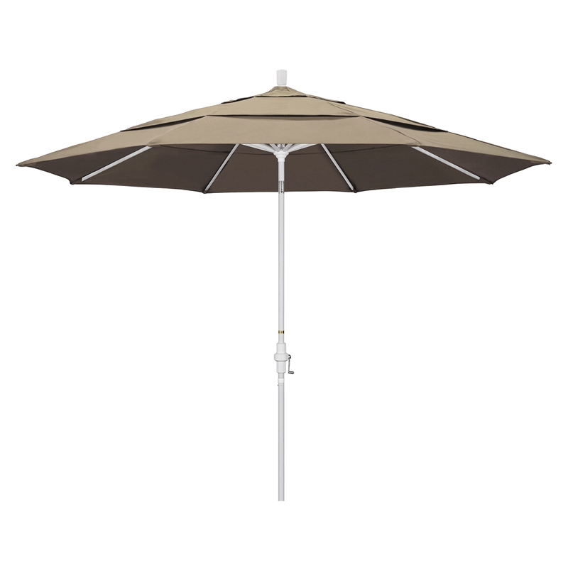 California Umbrella 11' Patio Umbrella in Taupe