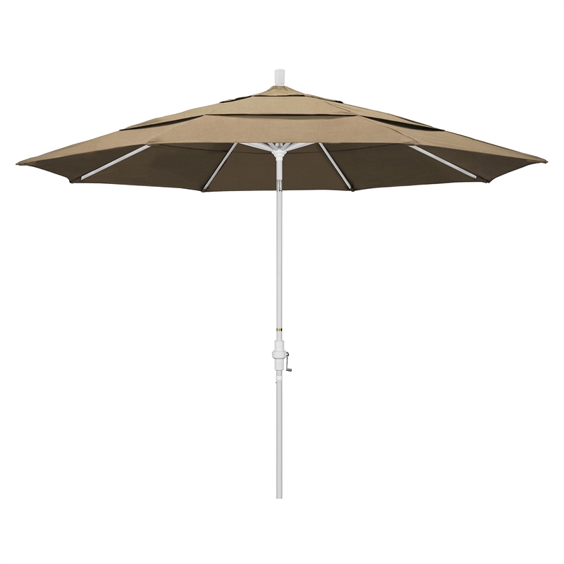 California Umbrella 11' Patio Umbrella in Heather Beige