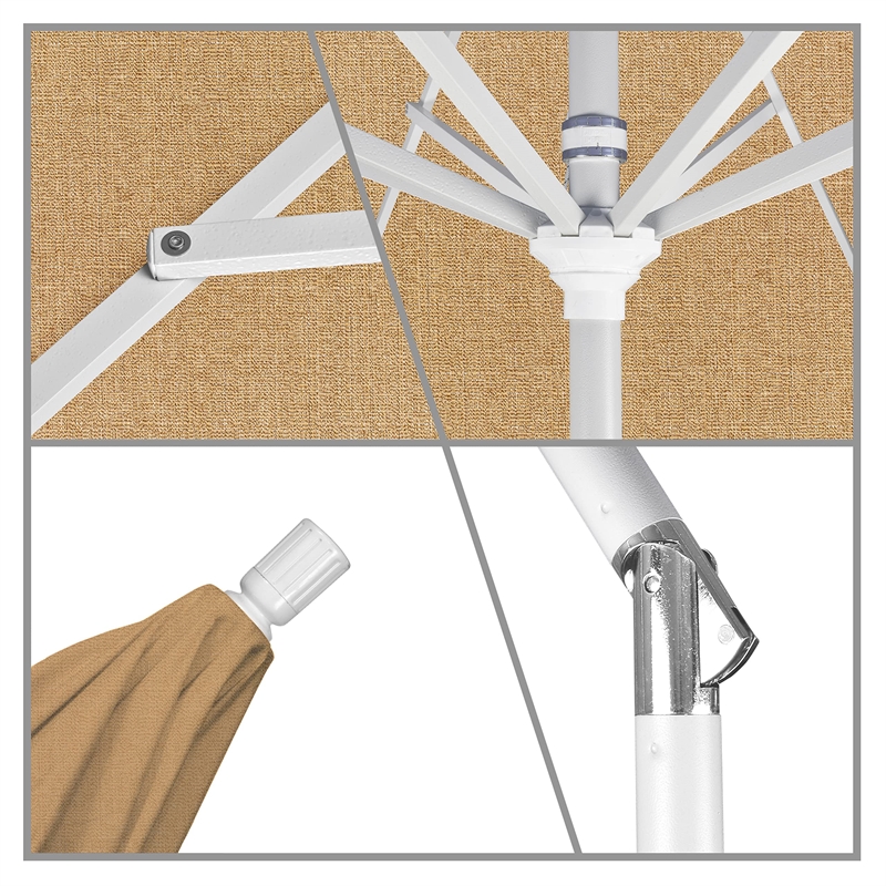 California Umbrella 11' Patio Umbrella in Linen Sesame