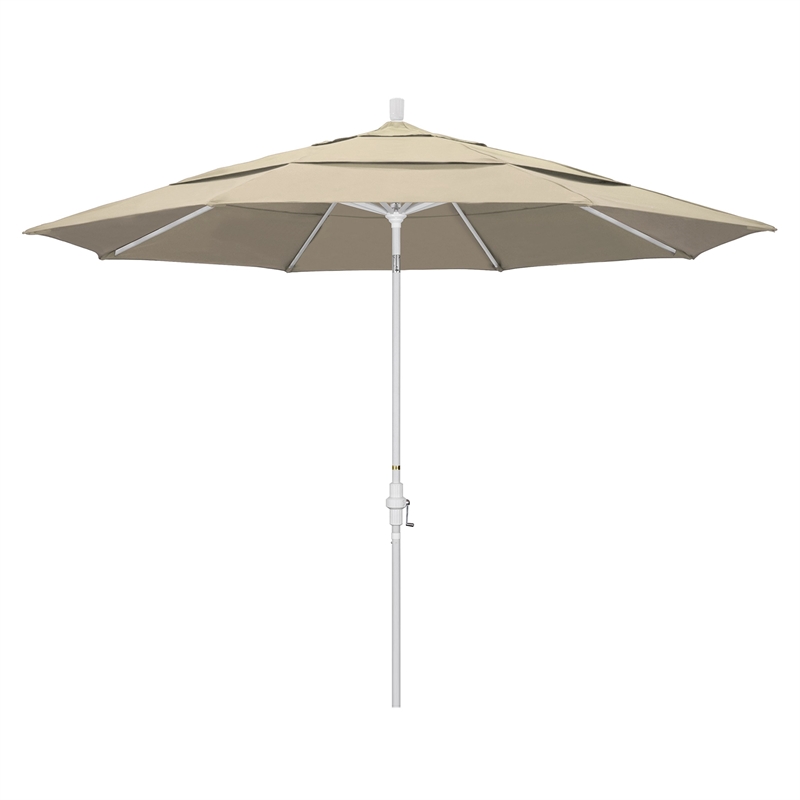 California Umbrella 11' Patio Umbrella in Beige