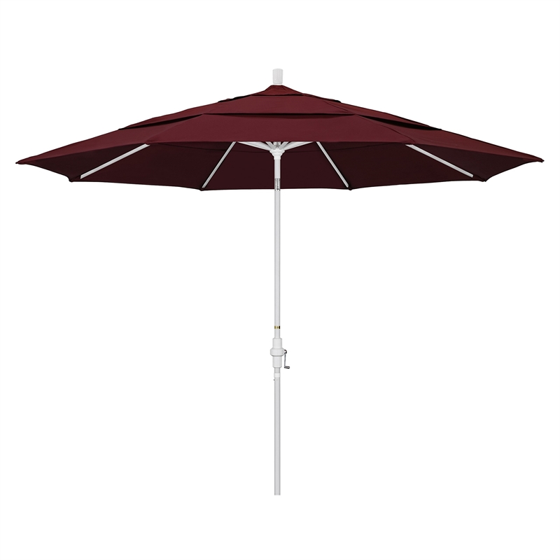 California Umbrella 11' Patio Umbrella in Burgundy
