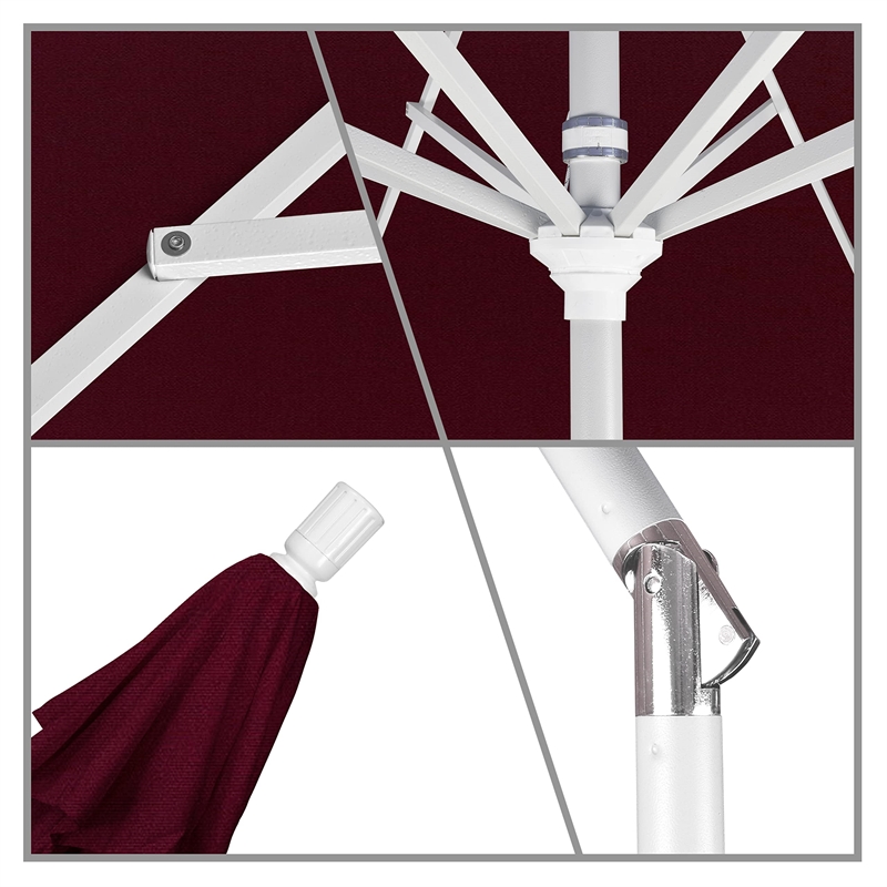 California Umbrella 11' Patio Umbrella in Burgundy