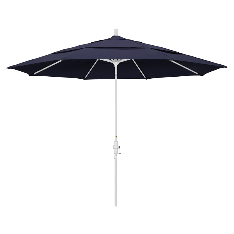 California Umbrella 11' Patio Umbrella in Navy Blue