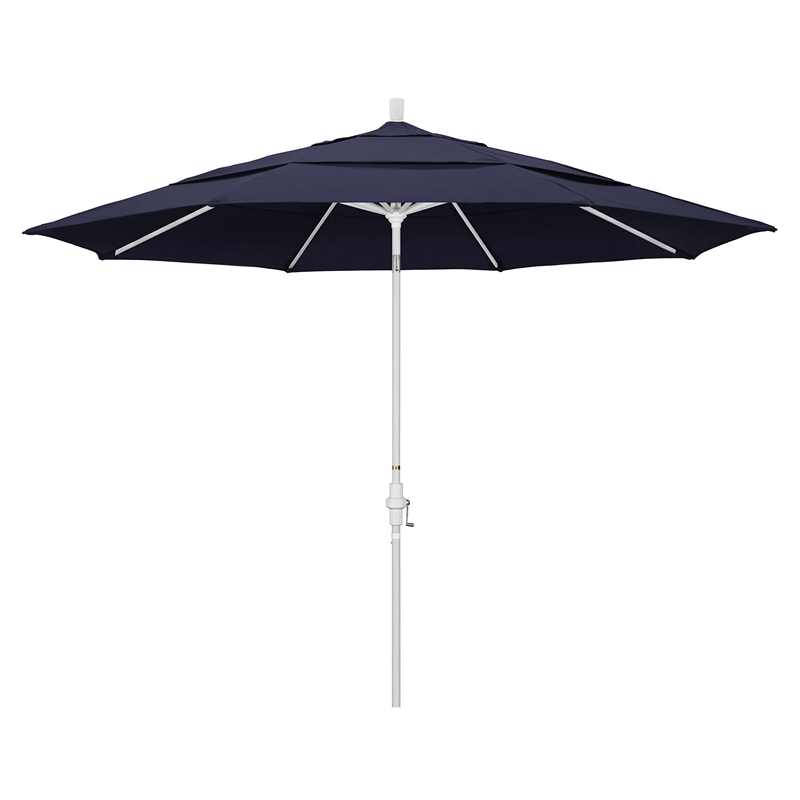 California Umbrella 11' Patio Umbrella in Navy Blue