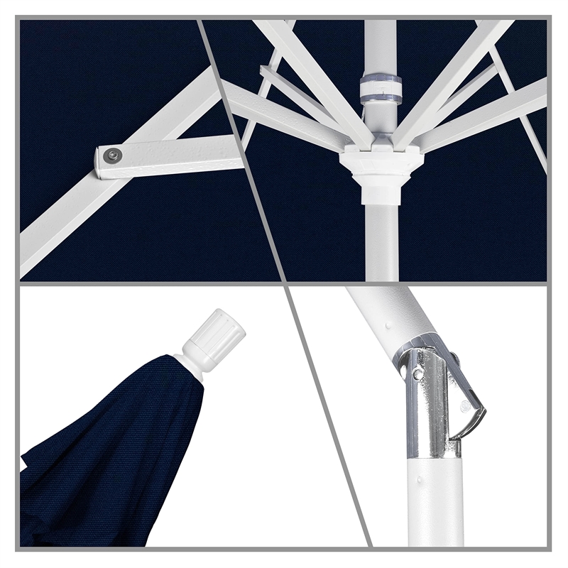 California Umbrella 11' Patio Umbrella in Navy Blue