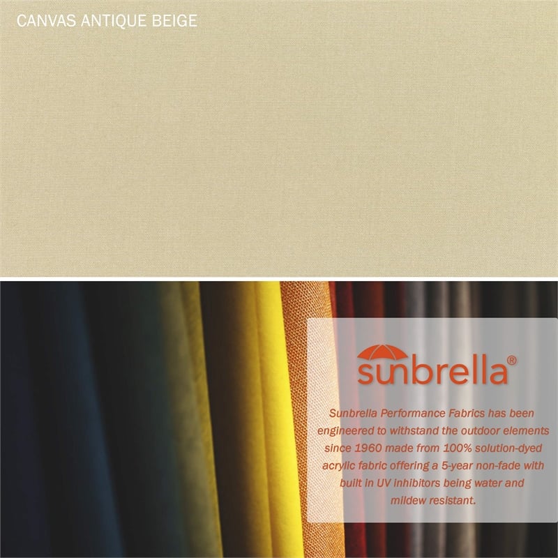 California Umbrella 11' Patio Umbrella in Antique Beige