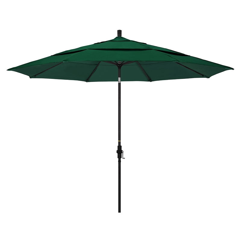 California Umbrella 11' Patio Umbrella in Forest Green