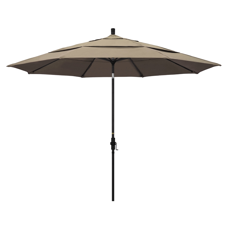 California Umbrella 11' Patio Umbrella in Taupe