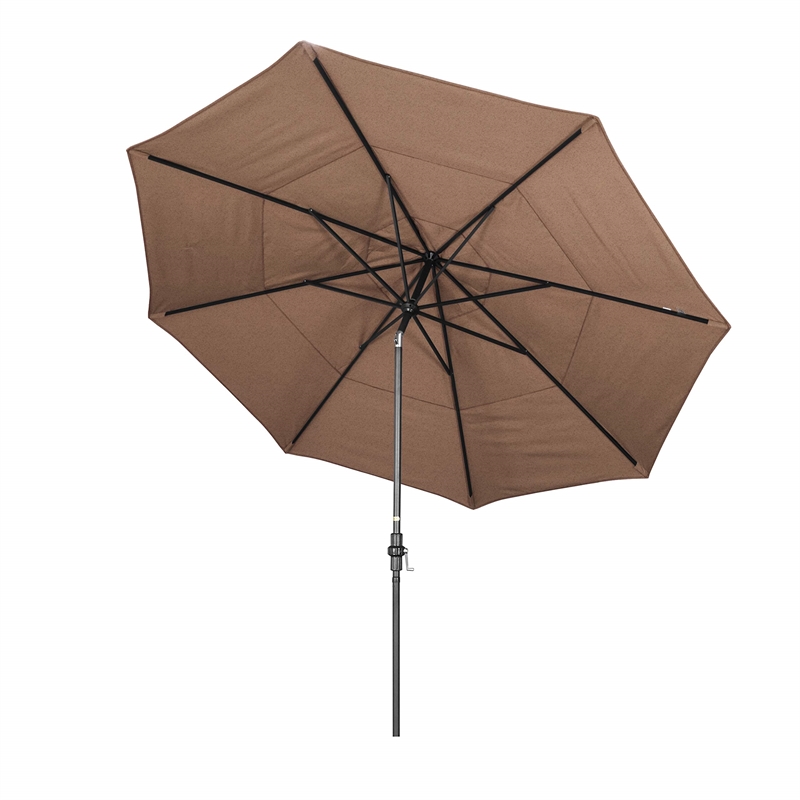 California Umbrella 11' Patio Umbrella in Teak