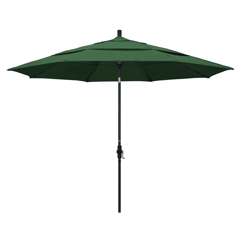 California Umbrella 11' Patio Umbrella in Hunter Green