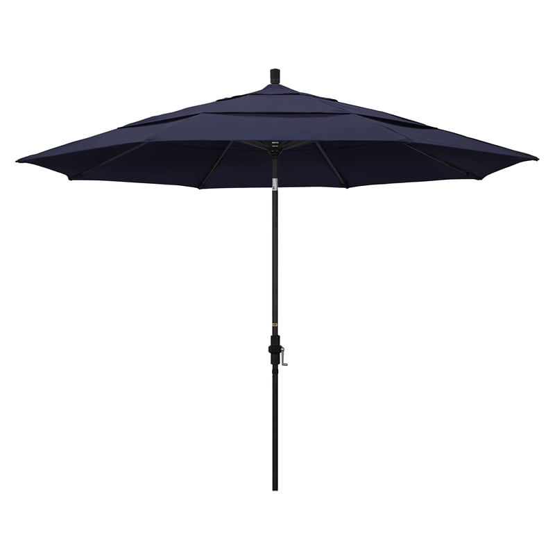 California Umbrella 11' Patio Umbrella in Navy Blue