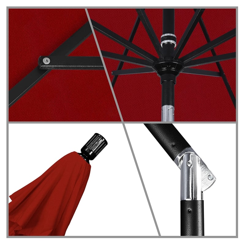 California Umbrella 11' Patio Umbrella in Red