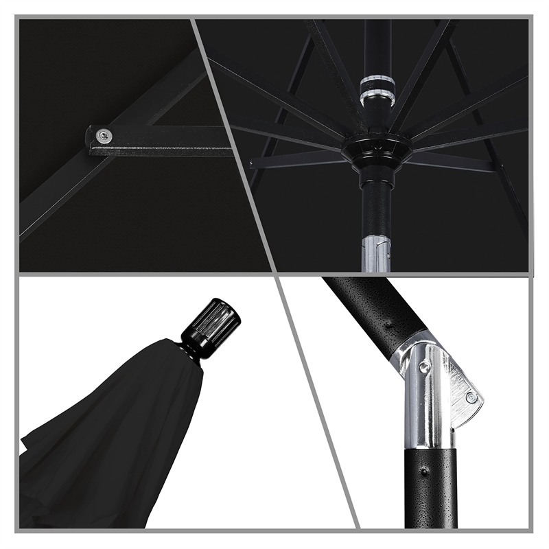 California Umbrella 11' Patio Umbrella in Black