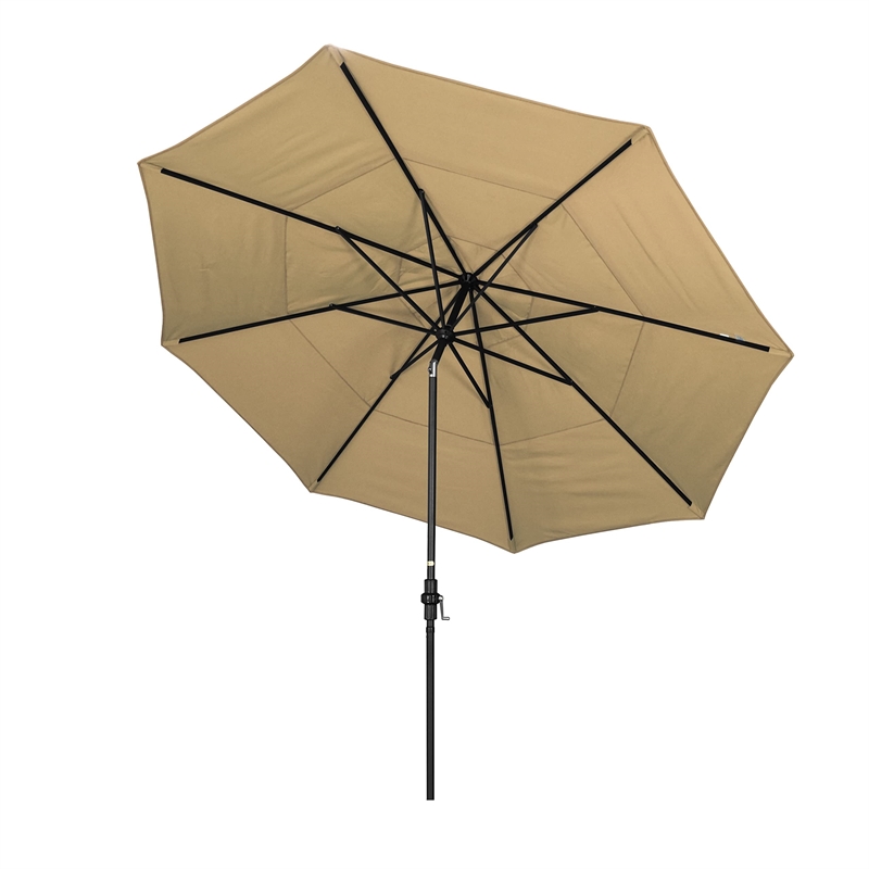 California Umbrella 11' Patio Umbrella in Champagne