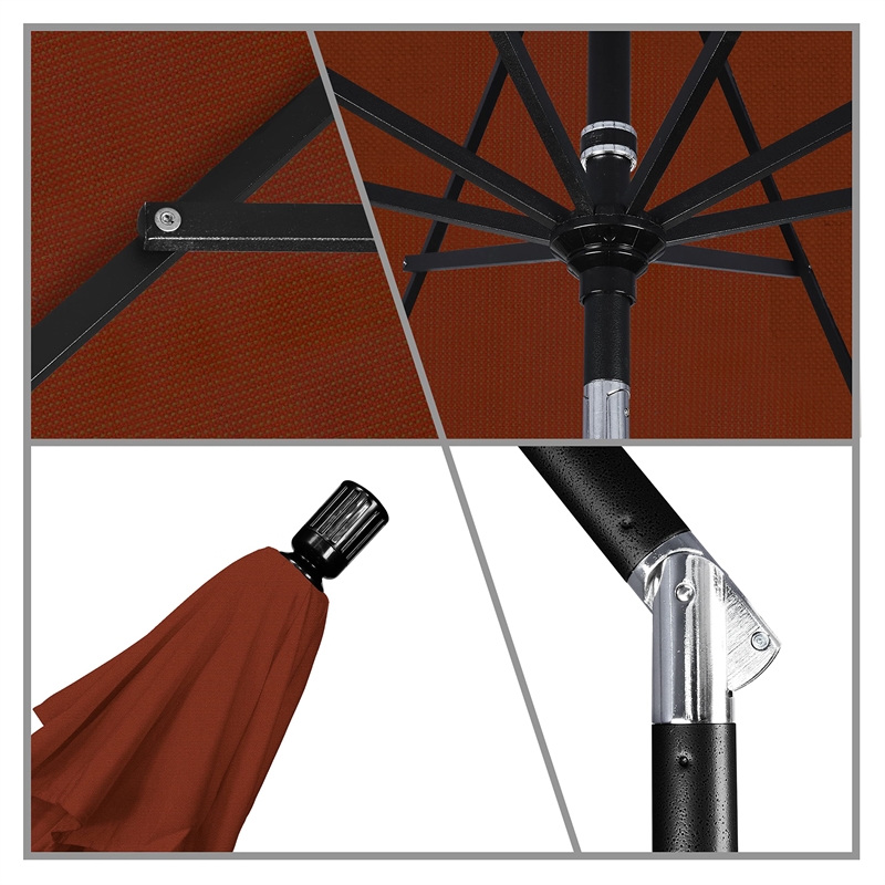 California Umbrella 11' Patio Umbrella in Terracotta