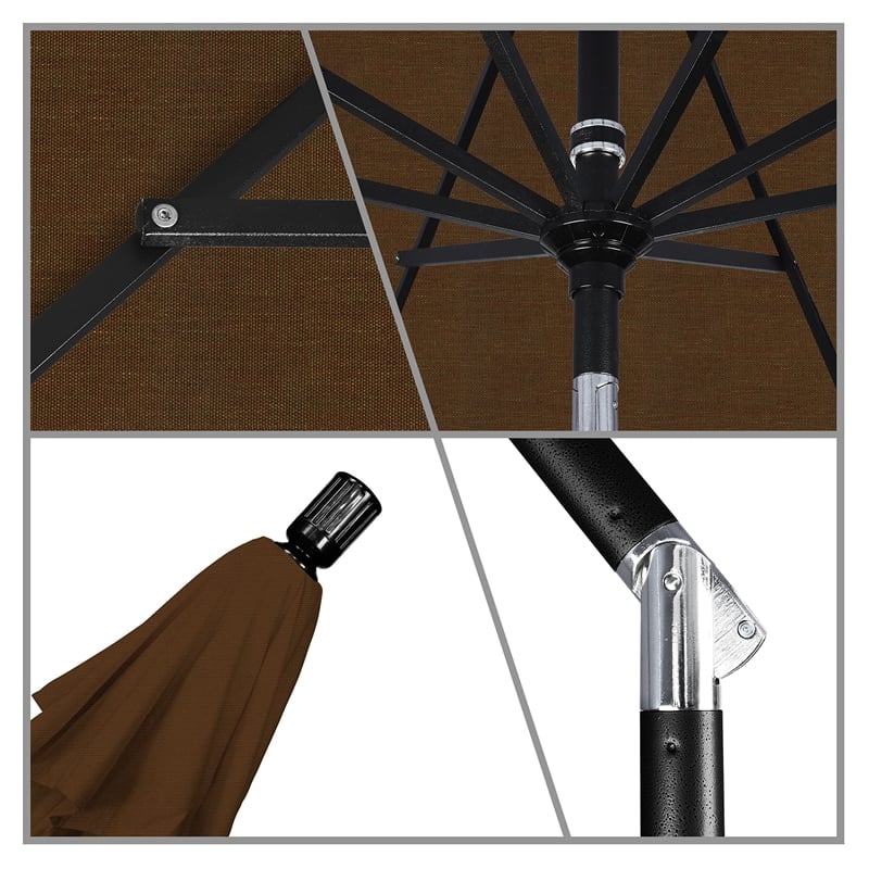 California Umbrella 11' Patio Umbrella in Teak