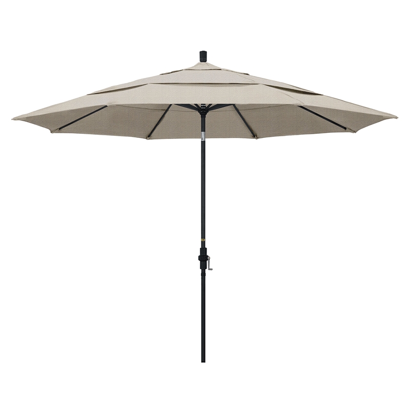 California Umbrella 11' Patio Umbrella in Woven Granite