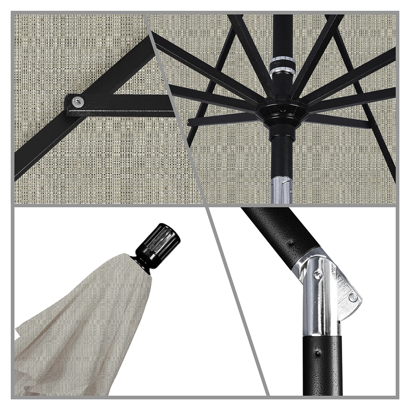 California Umbrella 11' Patio Umbrella in Woven Granite