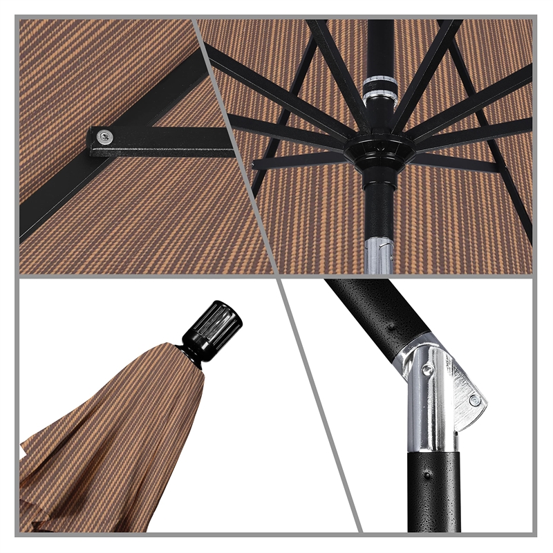 California Umbrella 11' Patio Umbrella in Terrace Sequoia