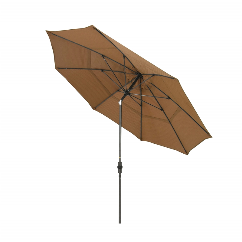 California Umbrella 11' Patio Umbrella in Terrace Sequoia