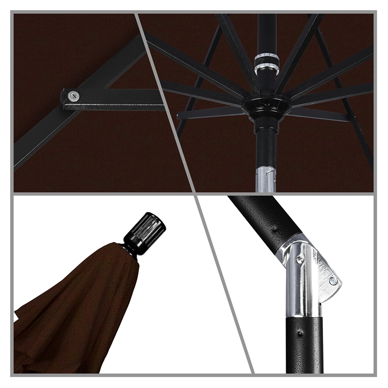 California Umbrella 11' Patio Umbrella in Black