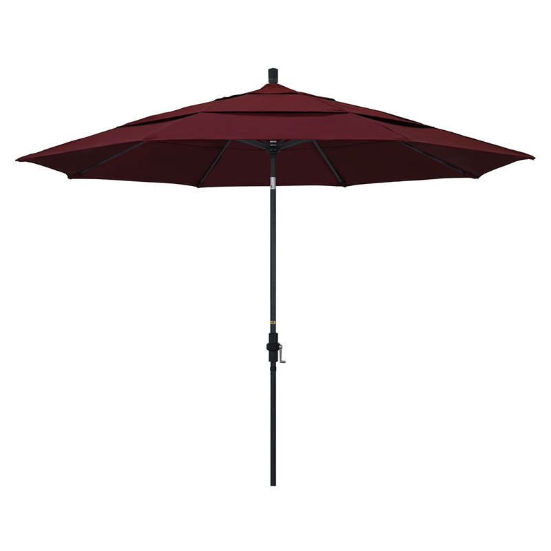 California Umbrella 11' Patio Umbrella in Burgundy