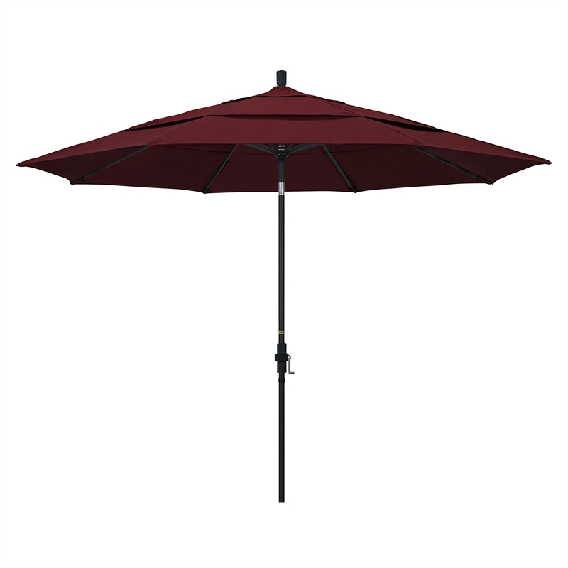 California Umbrella 11' Patio Umbrella in Burgundy
