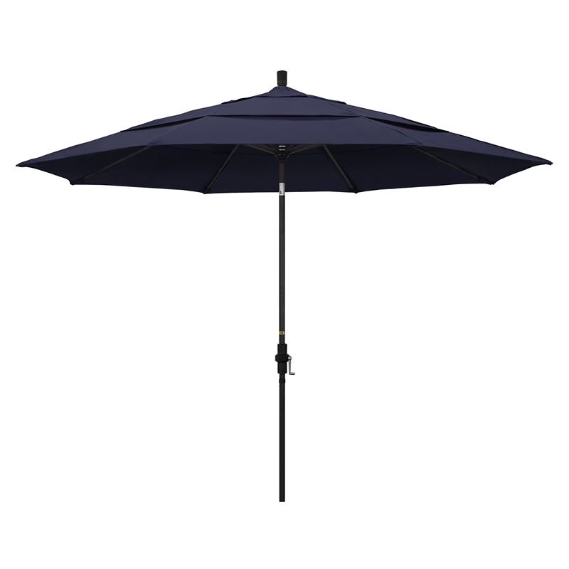 California Umbrella 11' Patio Umbrella in Navy Blue