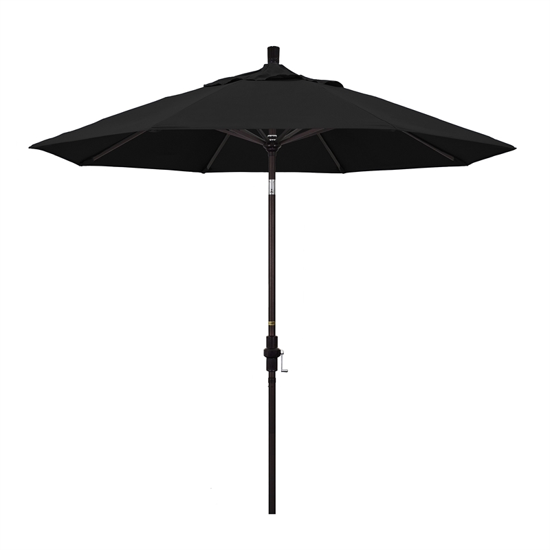 California Umbrella 9' Patio Umbrella in Black