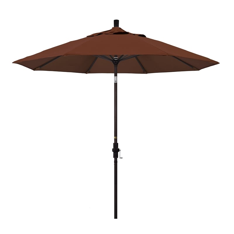 California Umbrella 9' Patio Umbrella in Bay Brown