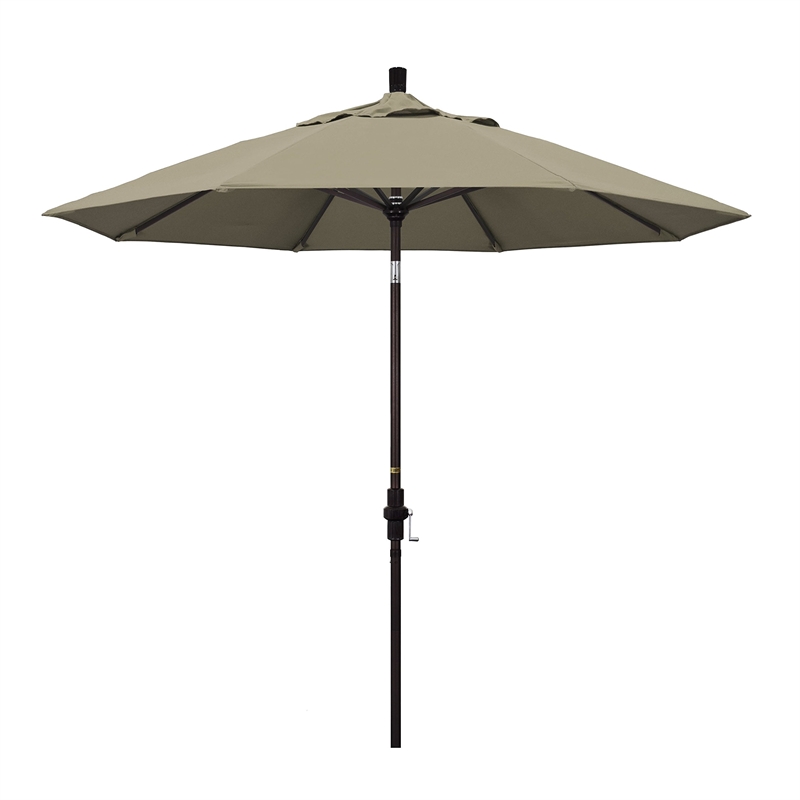 California Umbrella 9' Patio Umbrella in Taupe