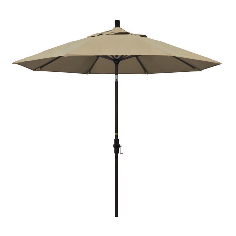 California Umbrella 9' Patio Umbrella in Heather Beige