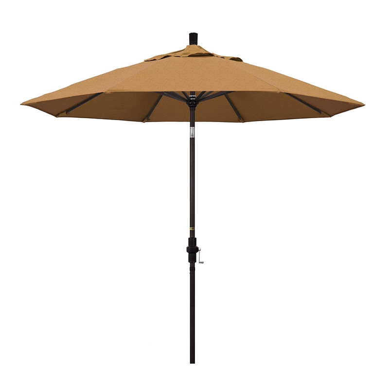California Umbrella 9' Patio Umbrella in Teak