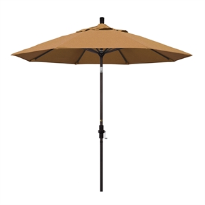 California Umbrella 9' Patio Umbrella in Teak