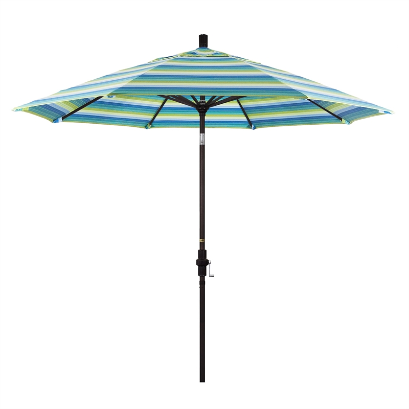 California Umbrella 9' Patio Umbrella in Seville Seaside