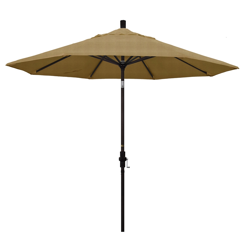 California Umbrella 9' Patio Umbrella in Linen Sesame