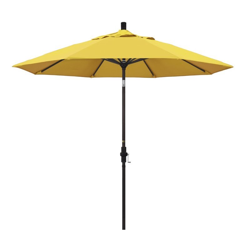 California Umbrella 9' Patio Umbrella in Lemon