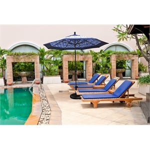 California Umbrella 9' Patio Umbrella in Pacific Blue
