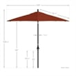 California Umbrella 9' Patio Umbrella in Capri