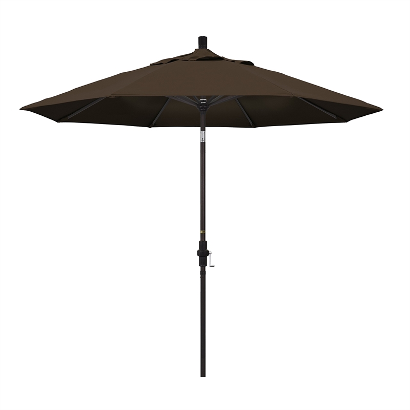 California Umbrella 9' Patio Umbrella in Mocha