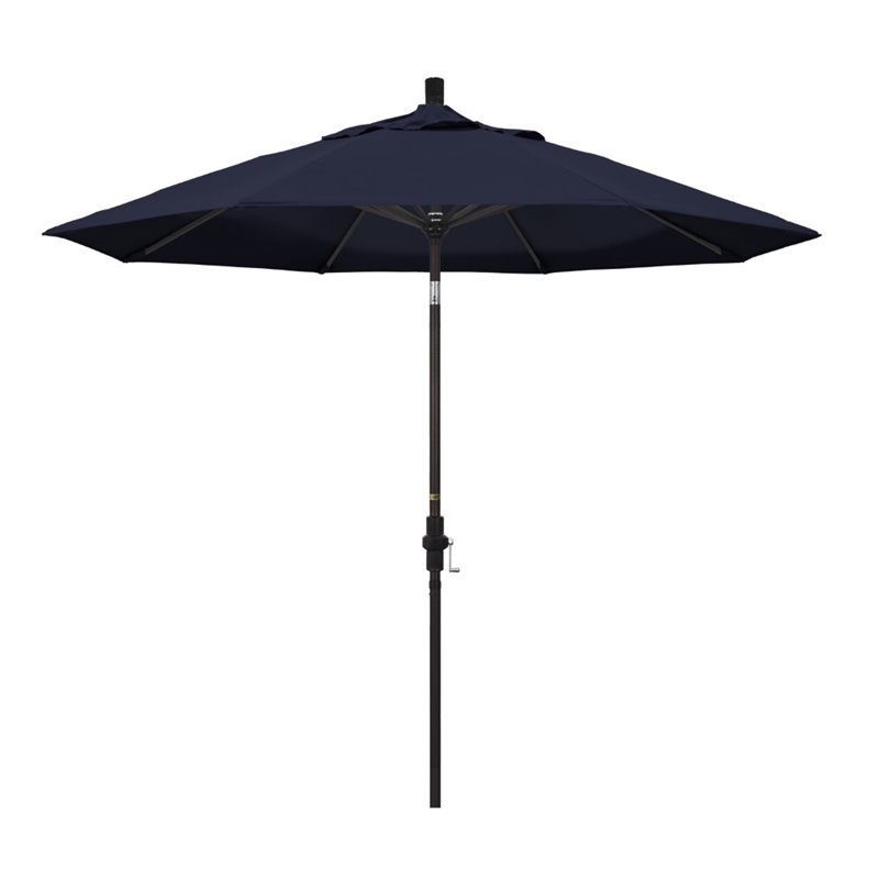 California Umbrella 9' Patio Umbrella in Navy Blue