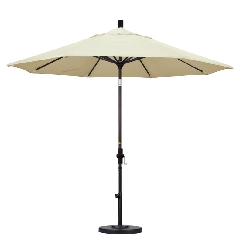 California Umbrella 9' Patio Umbrella in Canvas